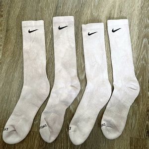 Nike Gray/Dark Brown Tie Dye Dri-Fit Socks